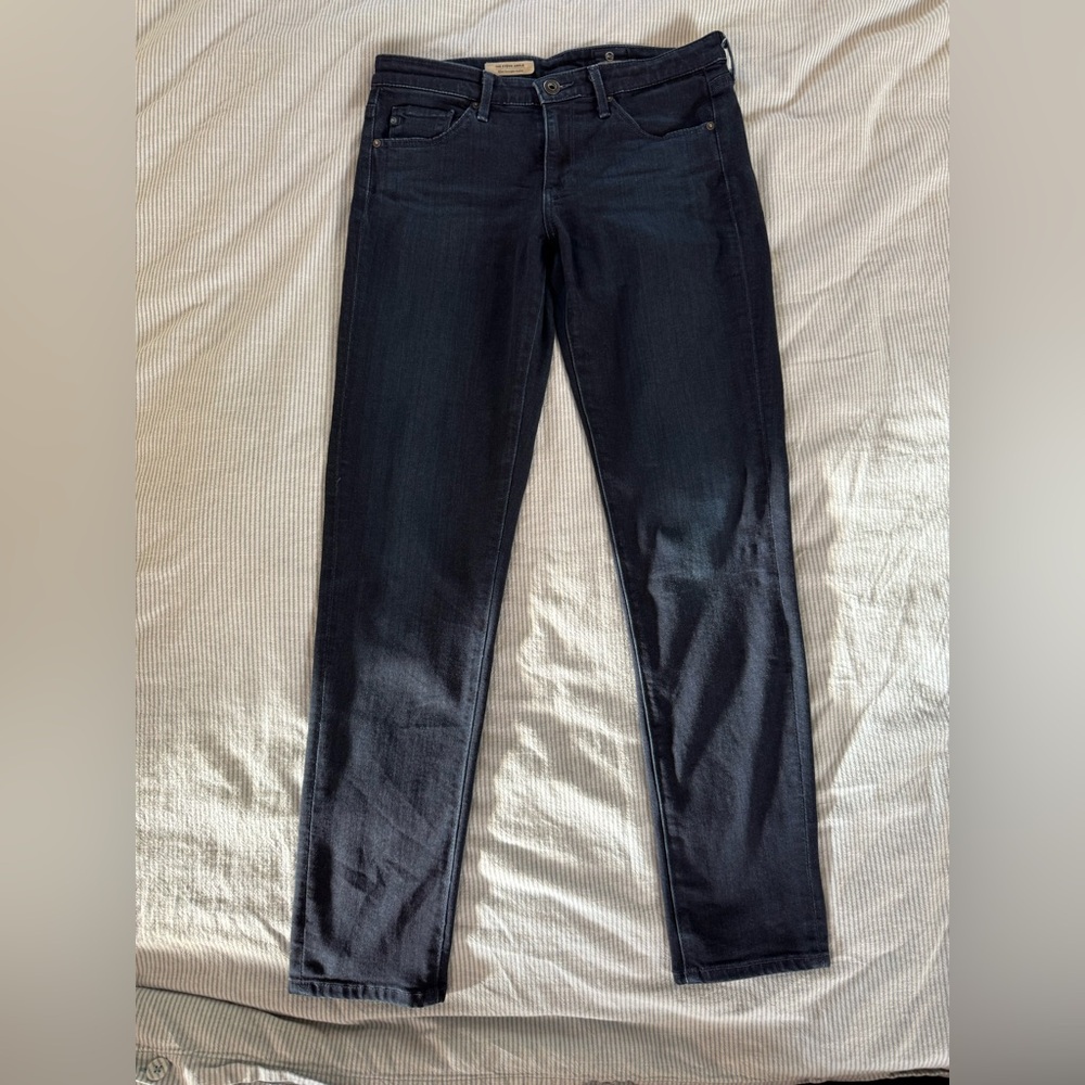 Ag Adriano Goldschmied EUC size 26 dark wash Stevie Skinny Jeans